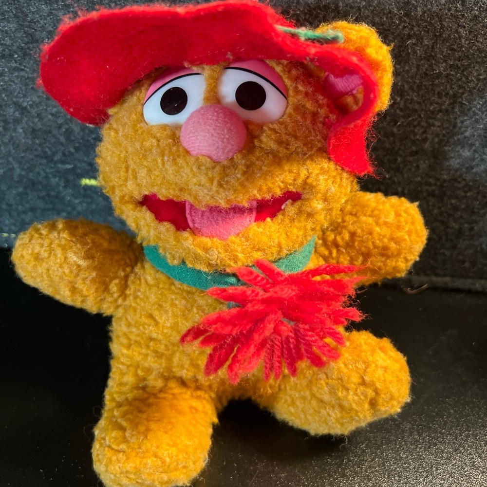 1987‎ McDonald's Baby Fozzie Bear Muppets w/ Hat Plush Toy Jim Henson Christmas